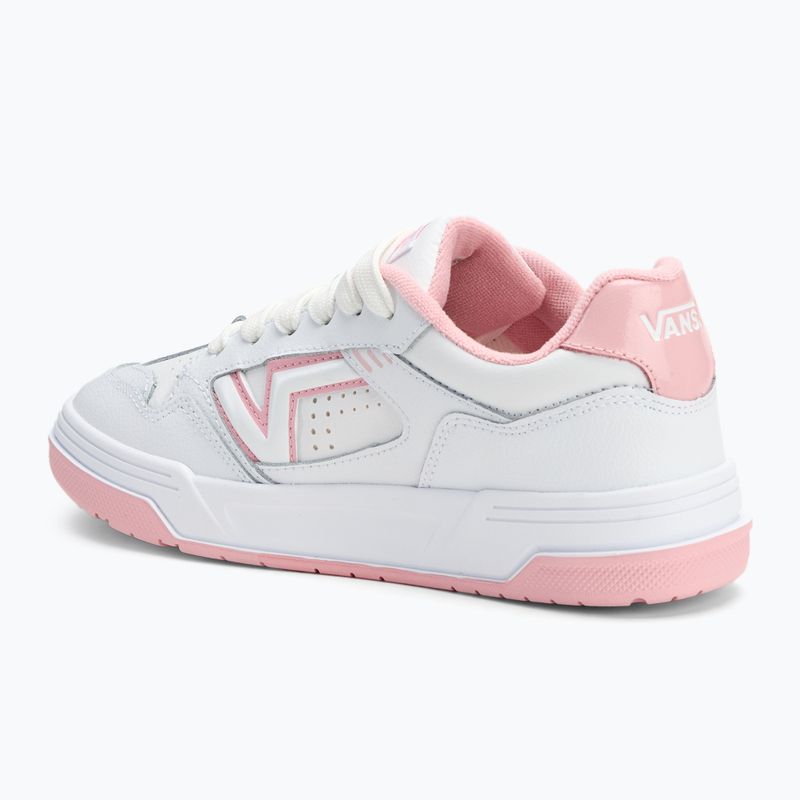 Scarpe Vans Upland in pelle bianca/rosa 3