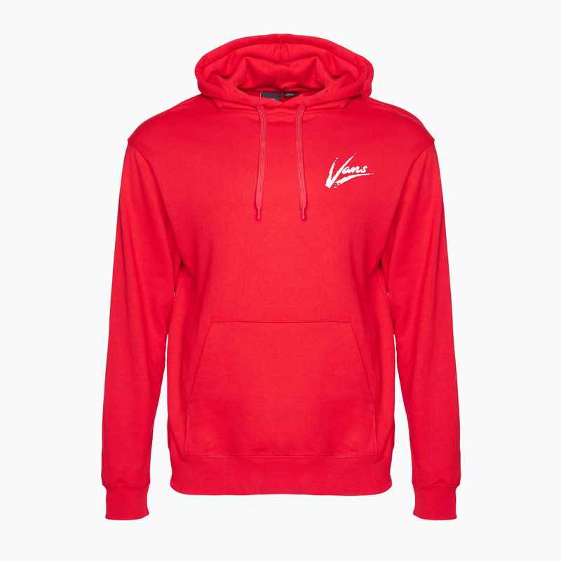 Vans Dettori Loose Pullover felpa da uomo rosso corsa/marshmallow