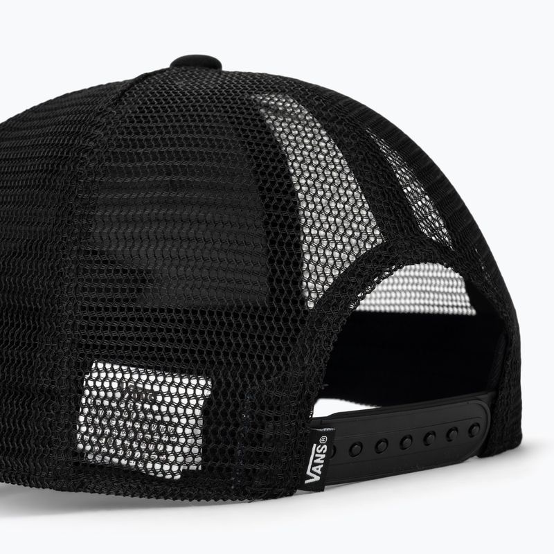 Vans Classic Patch Curved Bill Trucker berretto da baseball per bambini nero/bianco 4