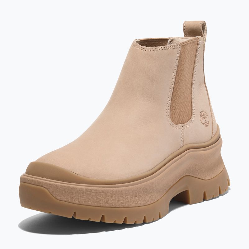 Scarpe Timberland da donna Roxie Lane Mid Chelsea in nabuk beige chiaro 9