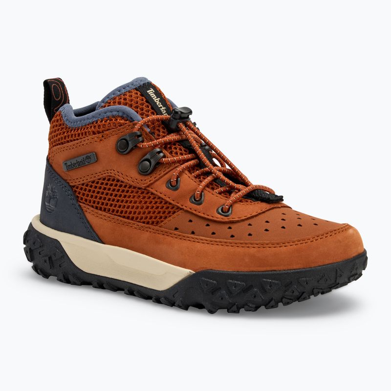 Scarpe Timberland per bambini Greenstride Motion 6 Low Lace in nabuk arancione scuro