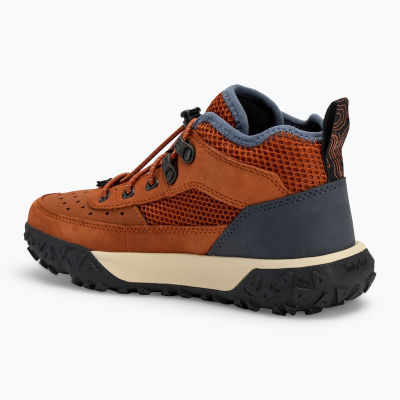 Scarpe Timberland per bambini Greenstride Motion 6 Low Lace in nabuk arancione scuro 3