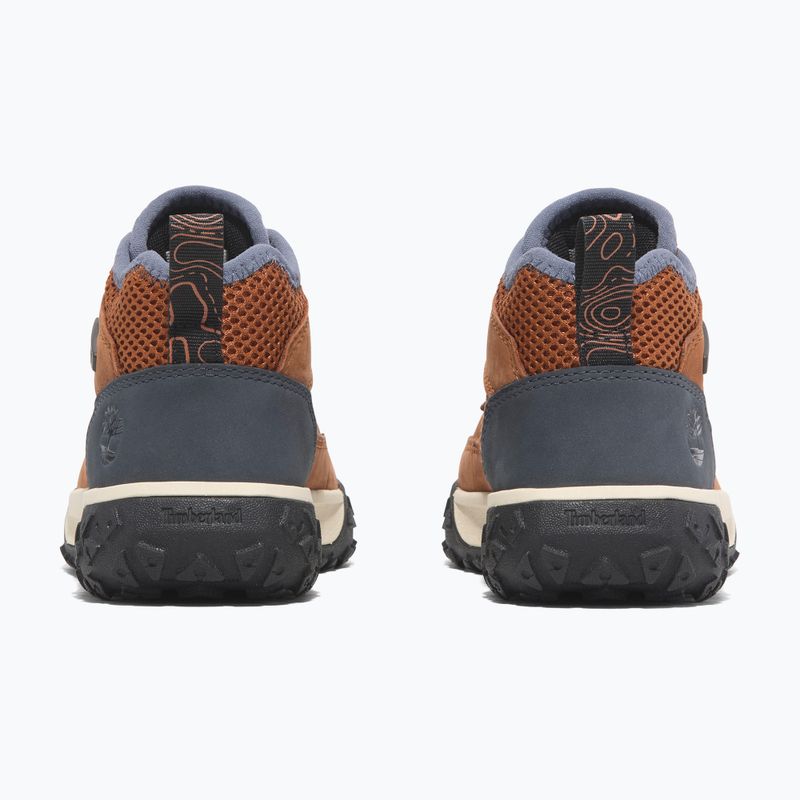 Scarpe Timberland per bambini Greenstride Motion 6 Low Lace in nabuk arancione scuro 12