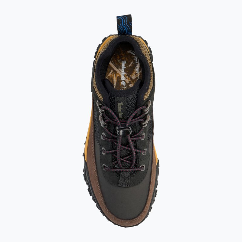 Scarpe Timberland per bambini Greenstride Motion 6 Low Lace in nabuk nero/marrone 5