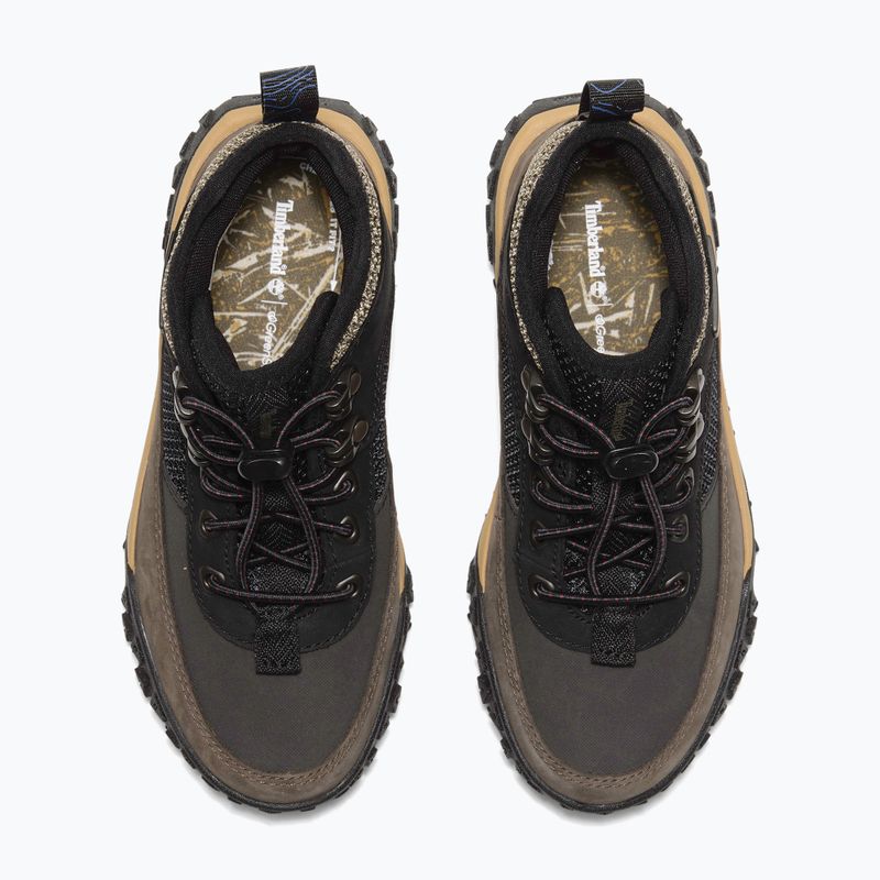 Scarpe Timberland per bambini Greenstride Motion 6 Low Lace in nabuk nero/marrone 14