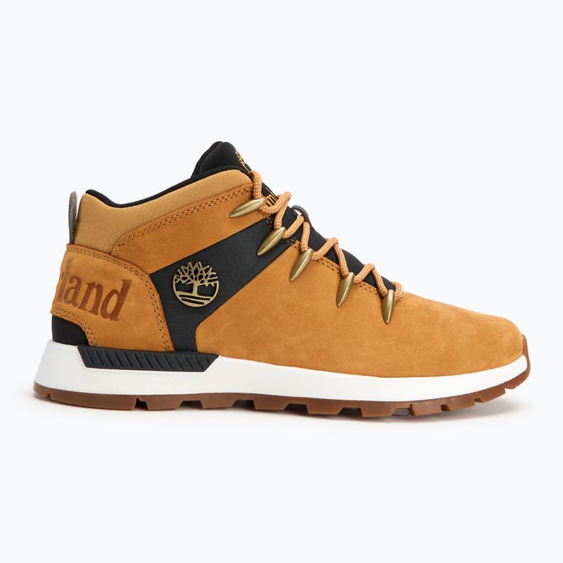 Scarpe Timberland Sprint Trekker Mid Lace Uomo in nabuk nero e grano 2