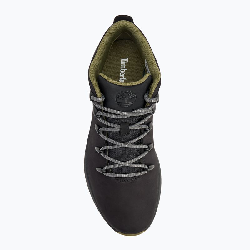 Timberland Sprint Trekker Mid Lace Uomo Scarpe in nabuk nero/verde medico 5