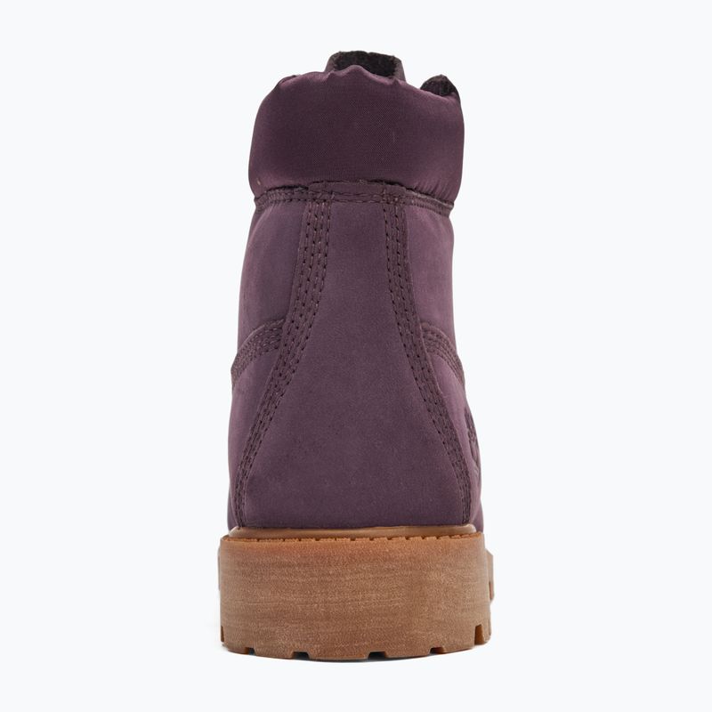 Timberland Premium 6 In Lace scarpe per bambini in nubuck viola scuro 6
