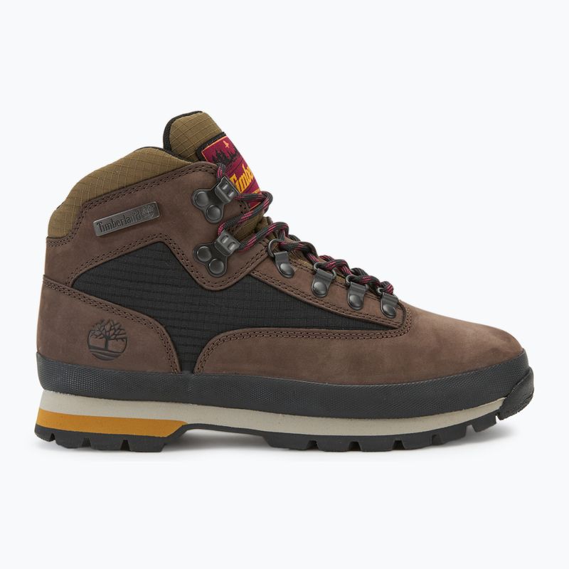 Scarpe Euro Hiker Mid da uomo Timberland in nabuk marrone scuro 2