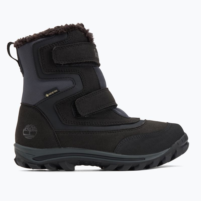 Timberland Chillberg 2-Strap Gore-Tex jet nero stivali da neve per bambini 2