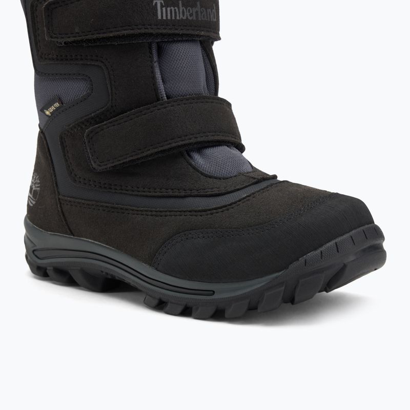 Timberland Chillberg 2-Strap Gore-Tex jet nero stivali da neve per bambini 7