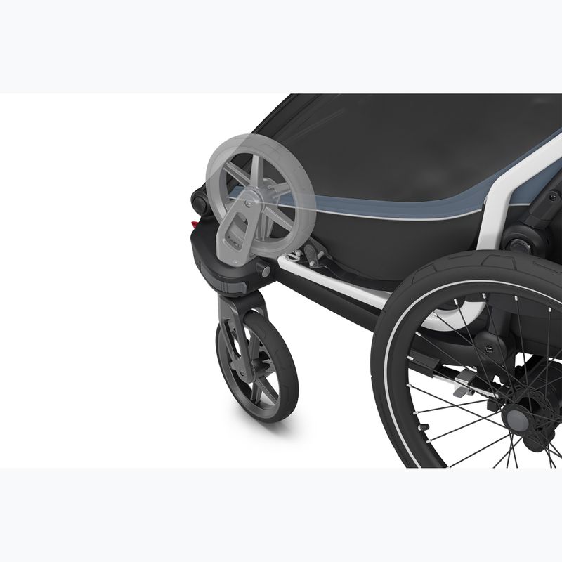 Rimorchio per bicicletta doppio Thule Chariot Cab ardesia scuro 6