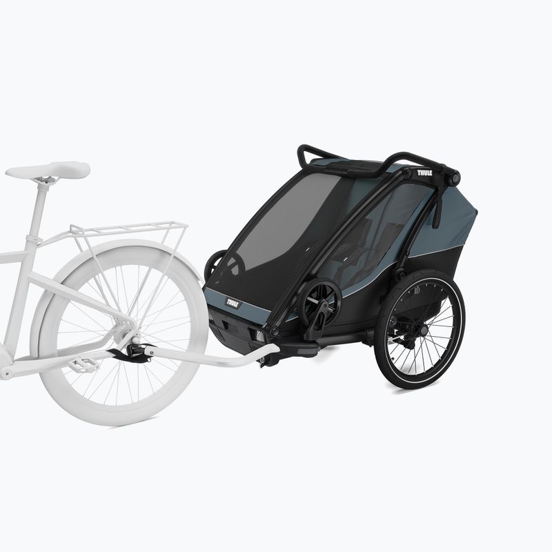 Rimorchio per bicicletta doppio Thule Chariot Cab ardesia scuro 9