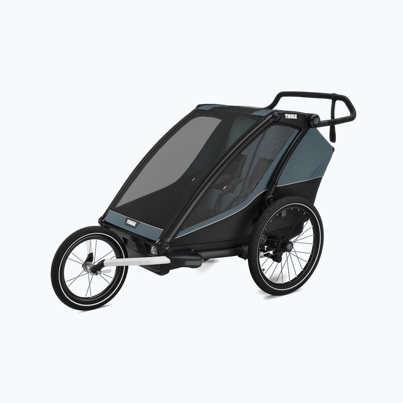 Rimorchio per bicicletta doppio Thule Chariot Cab ardesia scuro 10