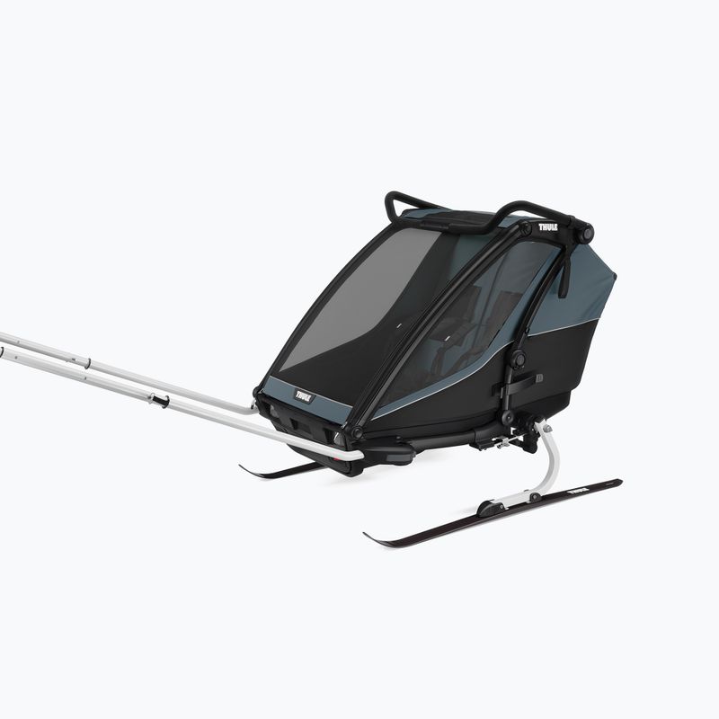 Rimorchio per bicicletta doppio Thule Chariot Cab ardesia scuro 12