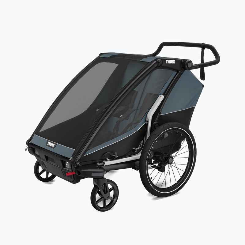 Rimorchio per bicicletta doppio Thule Chariot Cab ardesia scuro 13