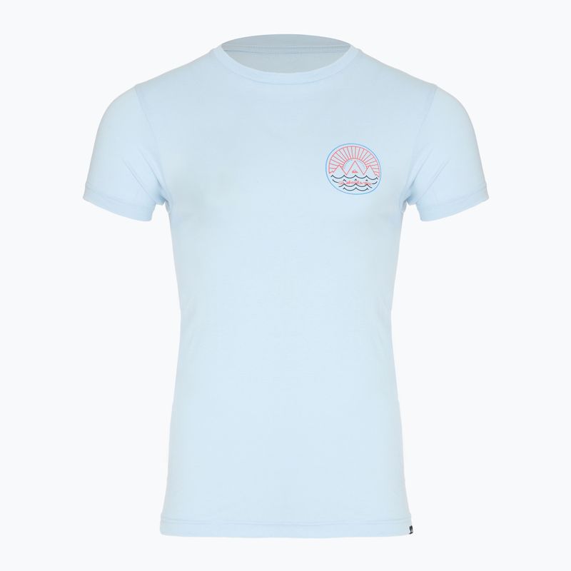 Maglietta Quiksilver Summit Sunset da uomo in combinazione blu/rosso