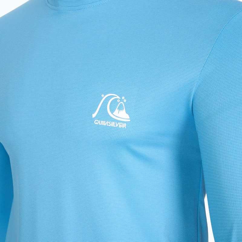 Quiksilver Heritage Heather Uomo manica lunga da bagno blu azzurro 4