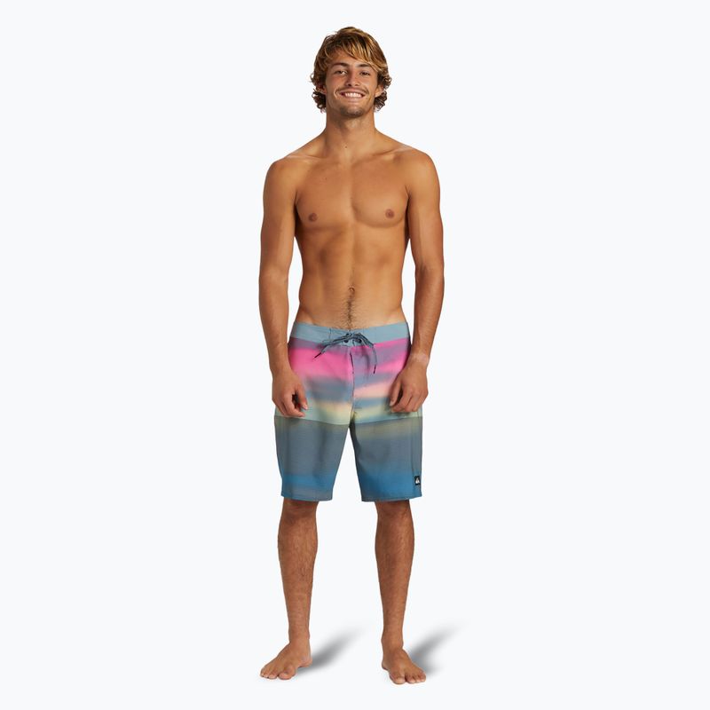 Pantaloncini da bagno Quiksilver Highline Straight Leg 19" Prism Pink da uomo 2