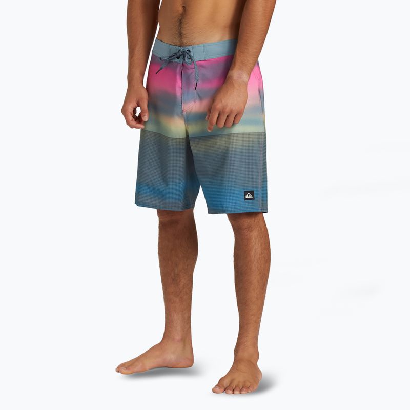 Pantaloncini da bagno Quiksilver Highline Straight Leg 19" Prism Pink da uomo 4