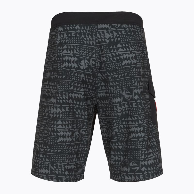 Pantaloncini da bagno Quiksilver Surfsilk Hawaii 21" Uomo Nero 2