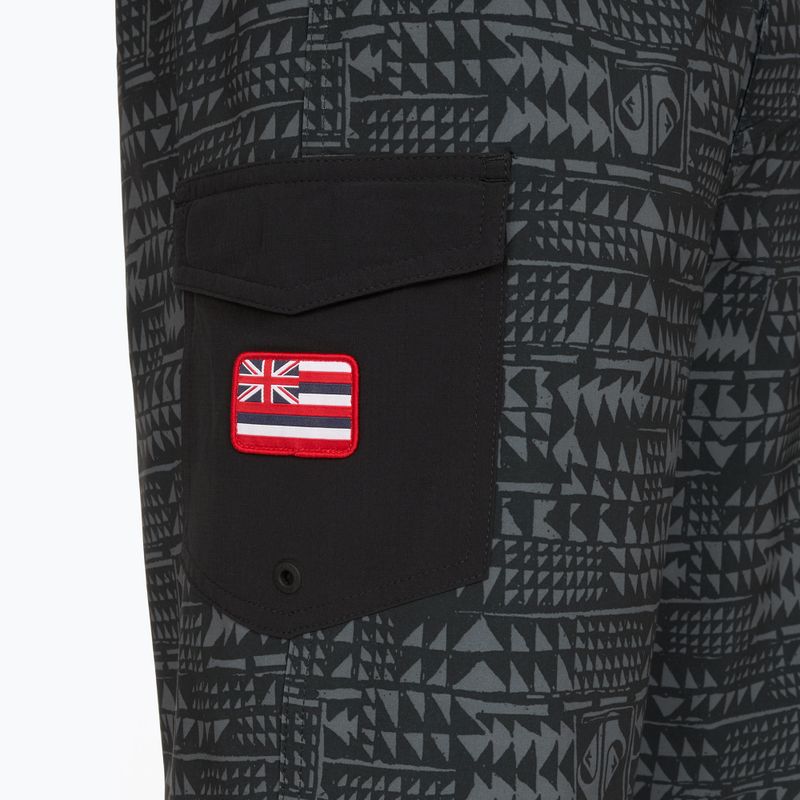 Pantaloncini da bagno Quiksilver Surfsilk Hawaii 21" Uomo Nero 3