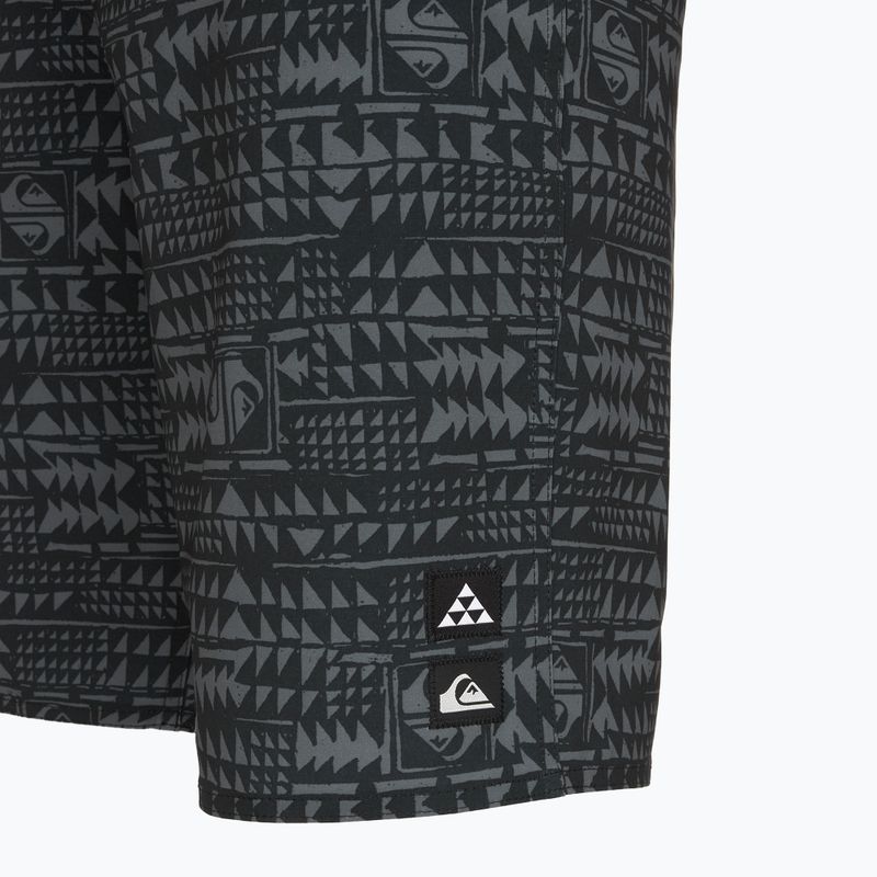 Pantaloncini da bagno Quiksilver Surfsilk Hawaii 21" Uomo Nero 4