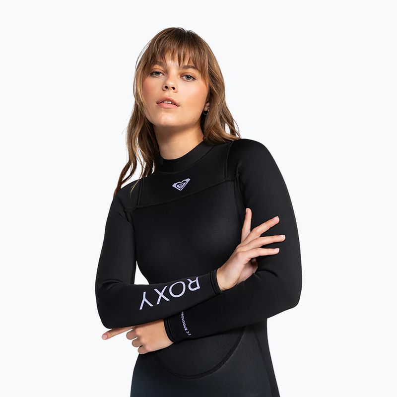 Muta da nuoto donna ROXY 3/2 mm Prologue Back Zip Flock black 4