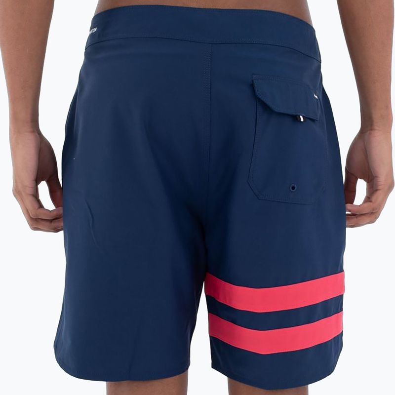 Pantaloncini da bagno Hurley Phantom Block Party 18" da uomo in blu paglierino 3