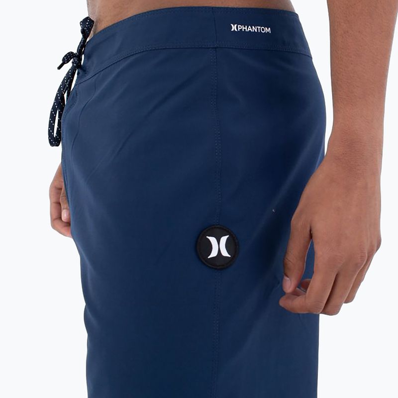 Pantaloncini da bagno Hurley Phantom Block Party 18" da uomo in blu paglierino 6