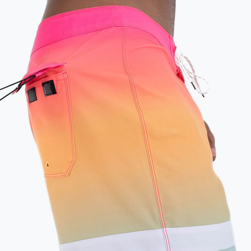Hurley Phantom Block Party 18" pantaloncini da bagno da uomo nectarine 2 4