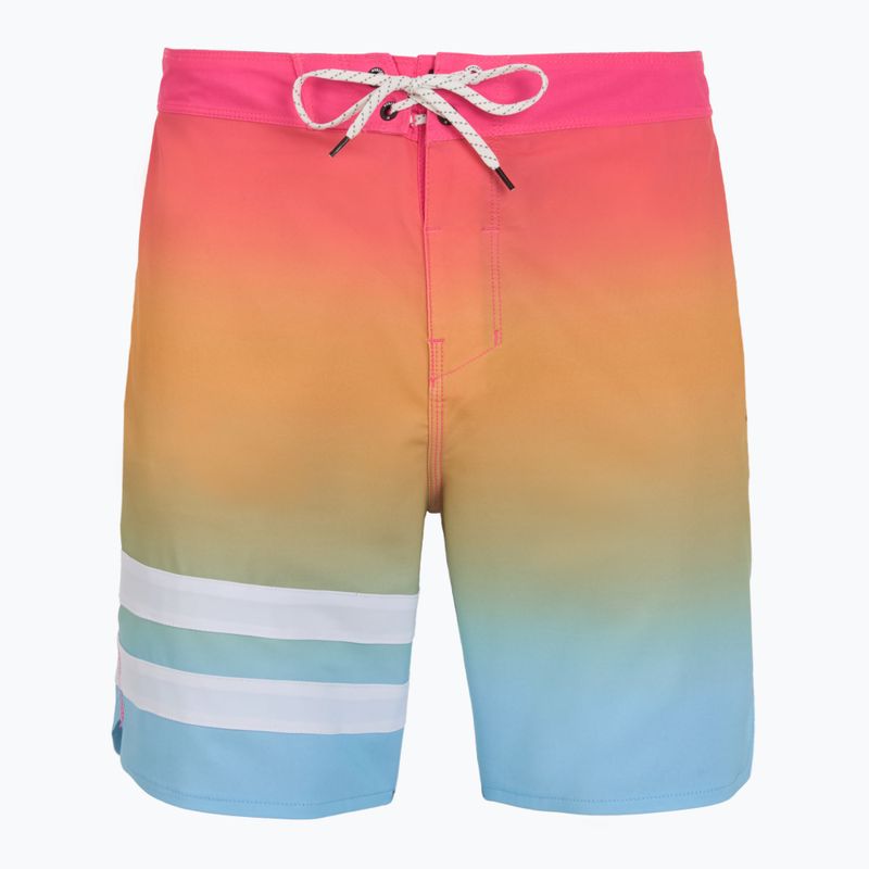 Hurley Phantom Block Party 18" pantaloncini da bagno da uomo nectarine 2