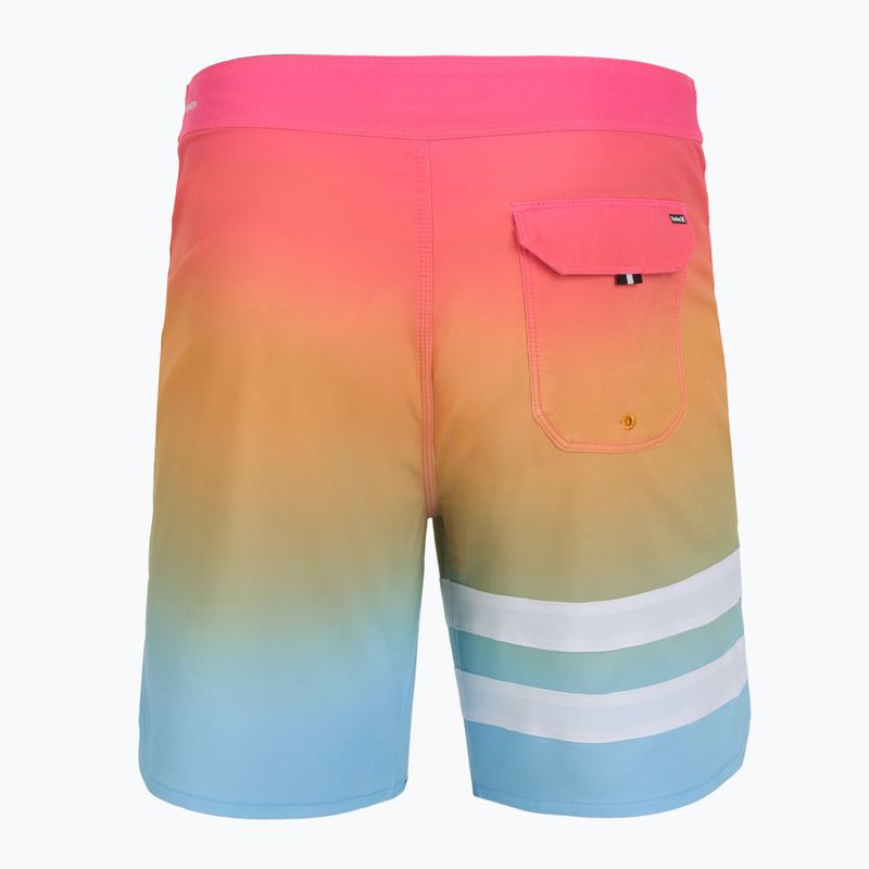 Hurley Phantom Block Party 18" pantaloncini da bagno da uomo nectarine 2 2