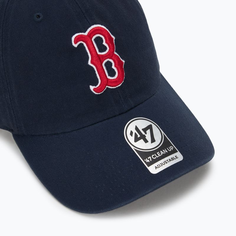 47 Brand MLB Boston Red Sox CLEAN UP berretto da baseball navy 3
