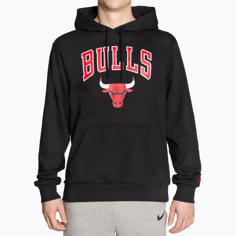 Felpa da uomo New Era NBA Regular Hoody Chicago Bulls nero