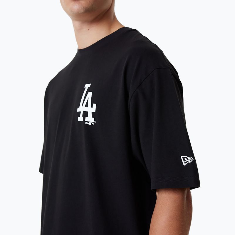 Maglietta New Era MLB Essentls LC OS Los Angeles Dodgers uomo nero 4