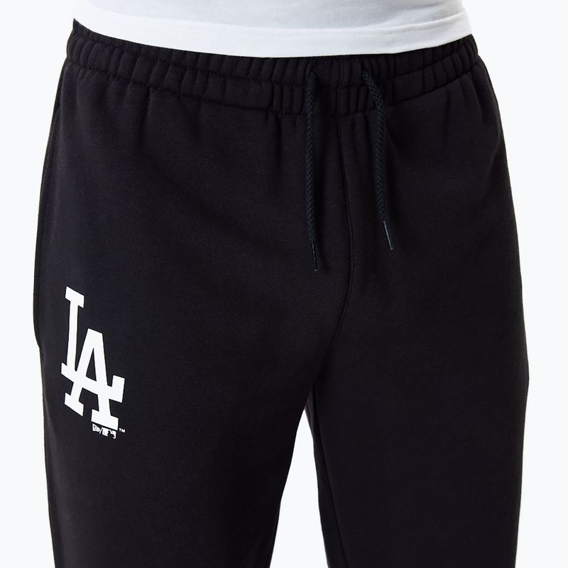 Pantaloni New Era MLB Essentls Jogger Los Angeles Dodgers uomo nero 4