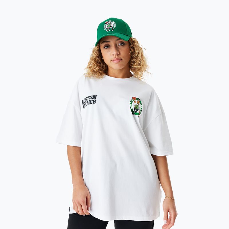 Uomo New Era NBA Large Graphic BP OS Tee Boston Celtics bianco 2