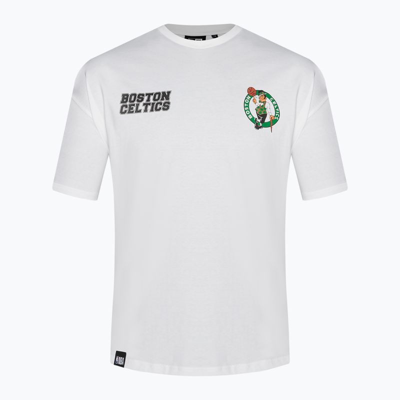 Uomo New Era NBA Large Graphic BP OS Tee Boston Celtics bianco 8