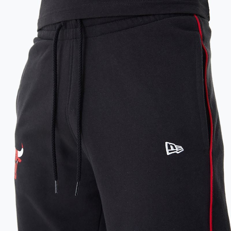 Pantaloni da uomo New Era NBA Color Insert Chicago Bulls neri 4