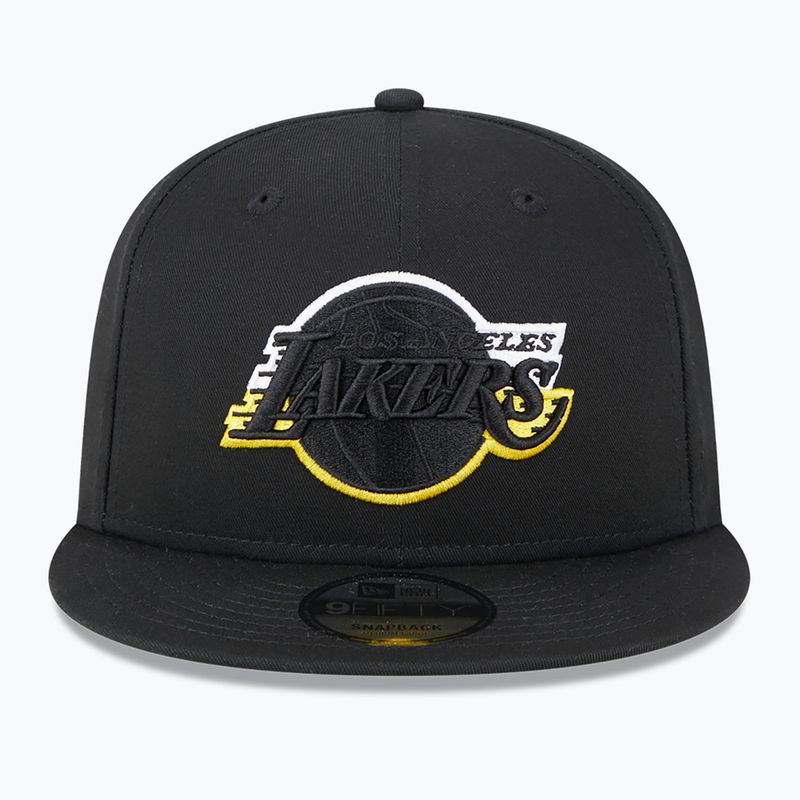 Cappello New Era Split Logo 9Fifty Los Angeles Lakers nero 3