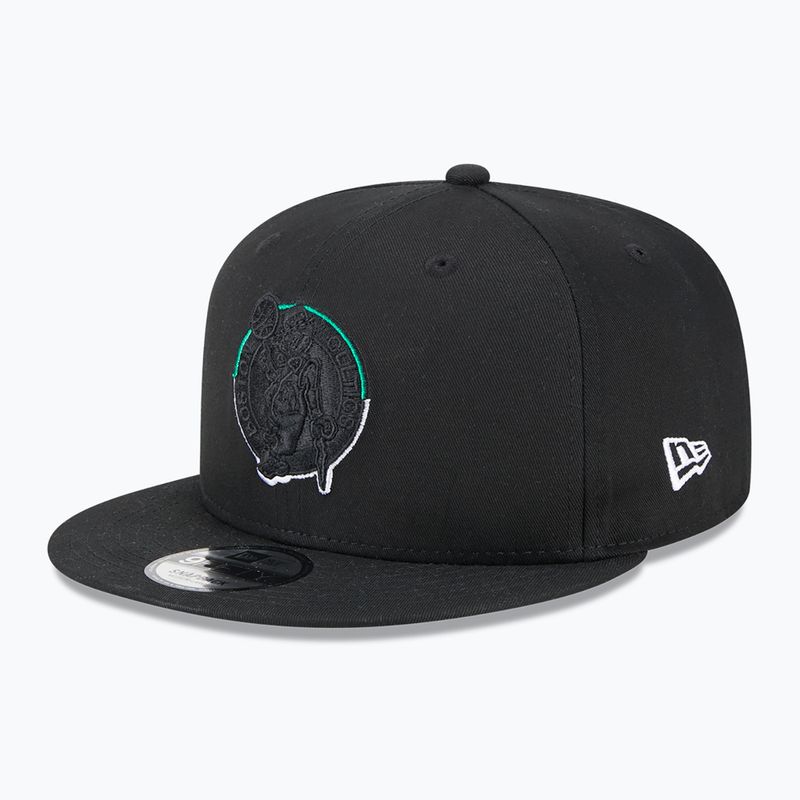 Cappello New Era Split Logo 9Fifty Boston Celtics nero 2