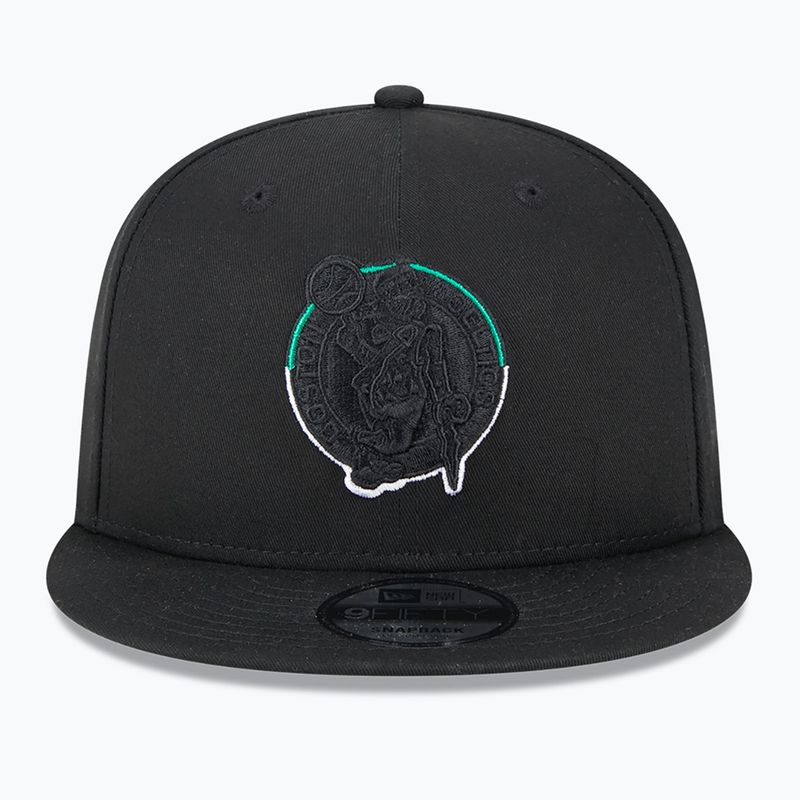 Cappello New Era Split Logo 9Fifty Boston Celtics nero 3