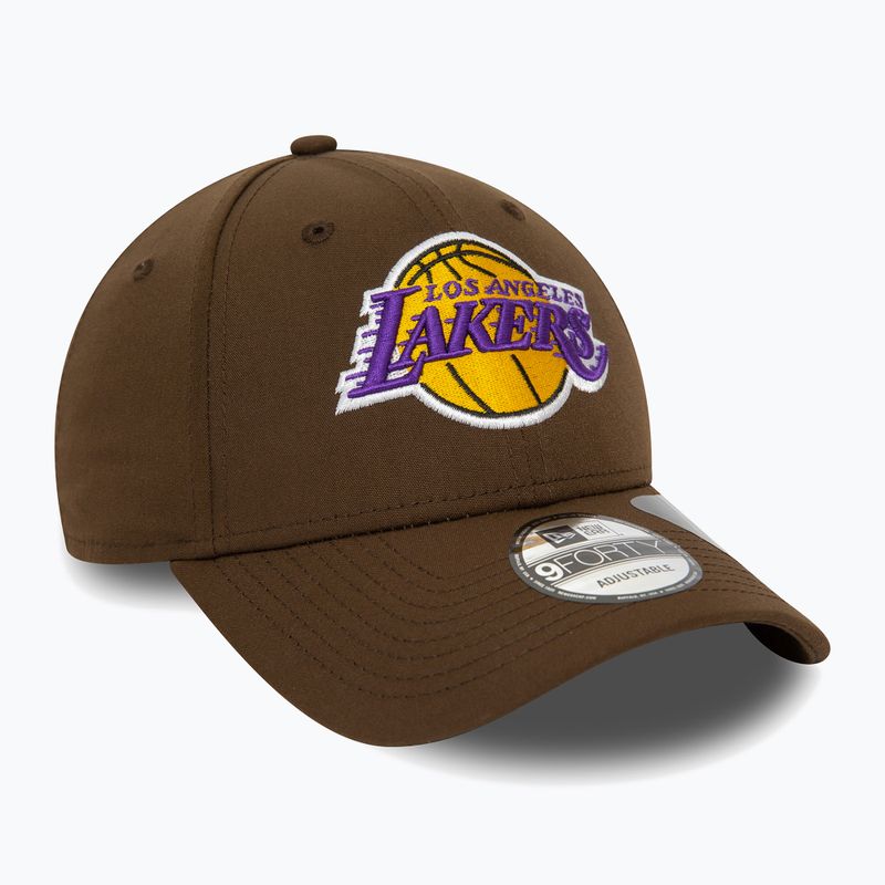 Cappello da baseball New Era Repreve 9Forty Los Angeles Lakers Uomo marrone scuro