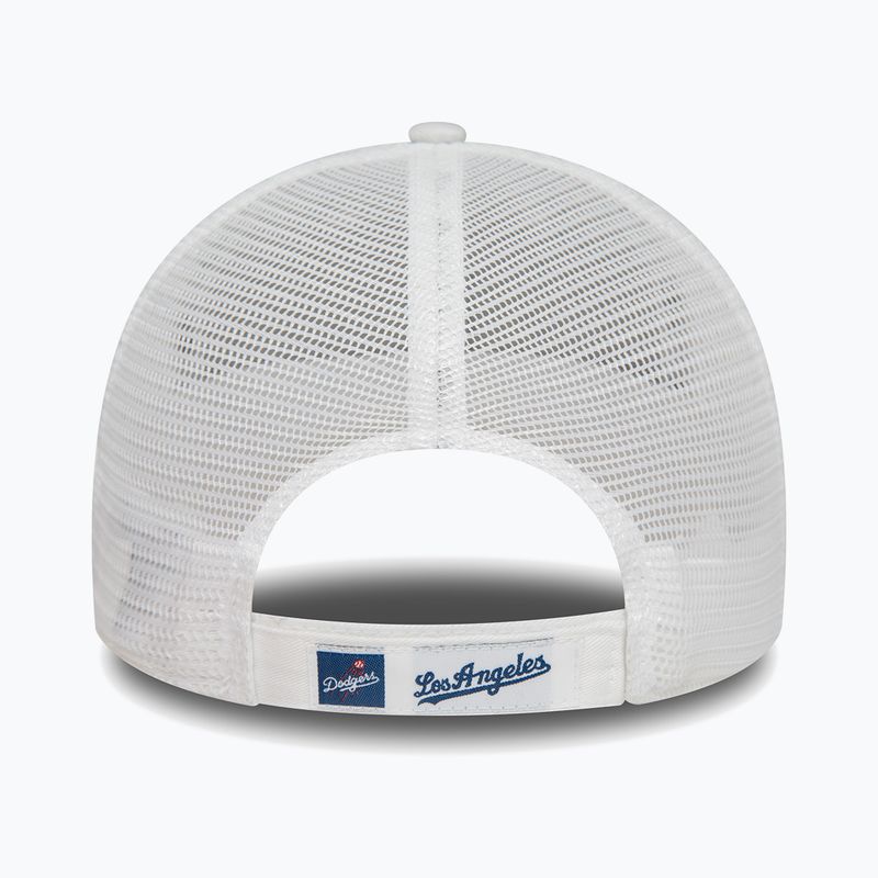 Cappello da baseball New Era Home Field 9Forty Trucker Los Angeles Dodgers Uomo, bianco 4