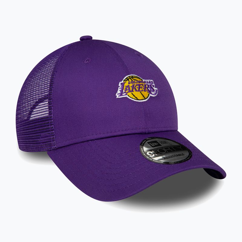 Cappello da baseball New Era Home Field 9Forty Trucker Los Angeles Lakers Uomo viola