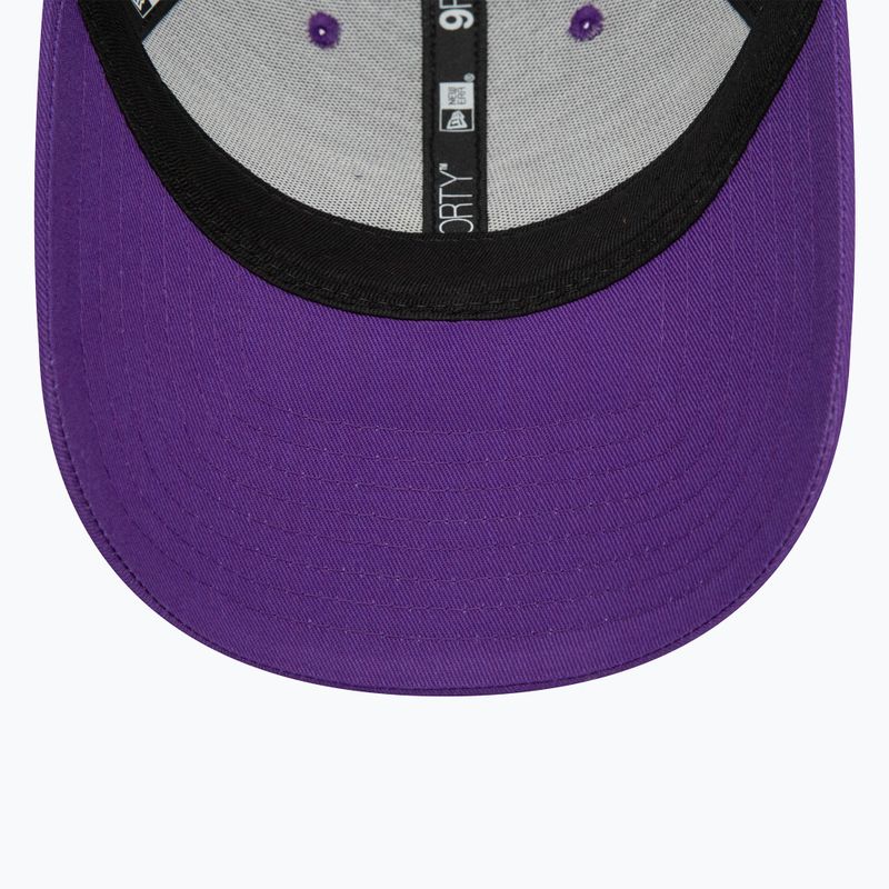 Cappello da baseball New Era Home Field 9Forty Trucker Los Angeles Lakers Uomo viola 5