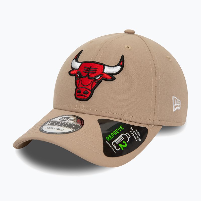 Cappello da baseball New Era Repreve 9Forty Chicago Bulls uomo marrone pastello