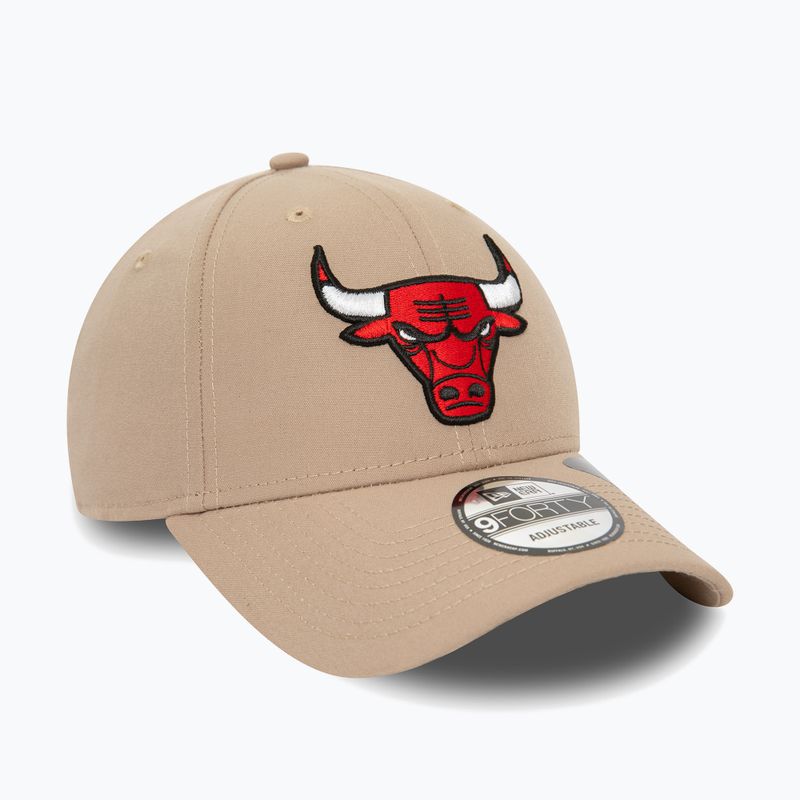 Cappello da baseball New Era Repreve 9Forty Chicago Bulls uomo marrone pastello 3