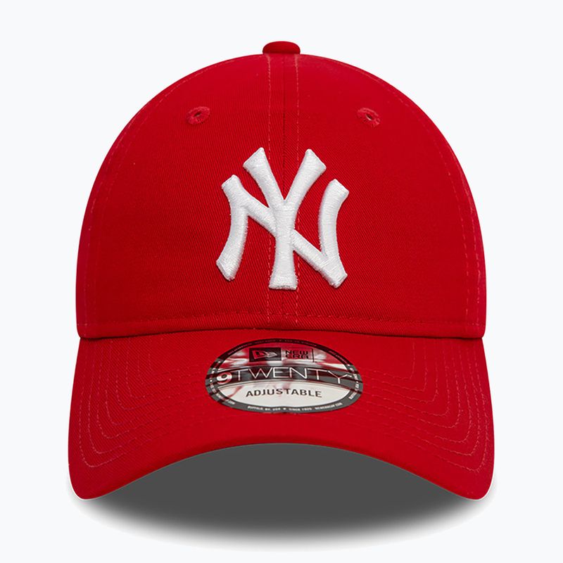 Cappello da baseball New Era League Essential 9Twenty New York Yankees rosso 3